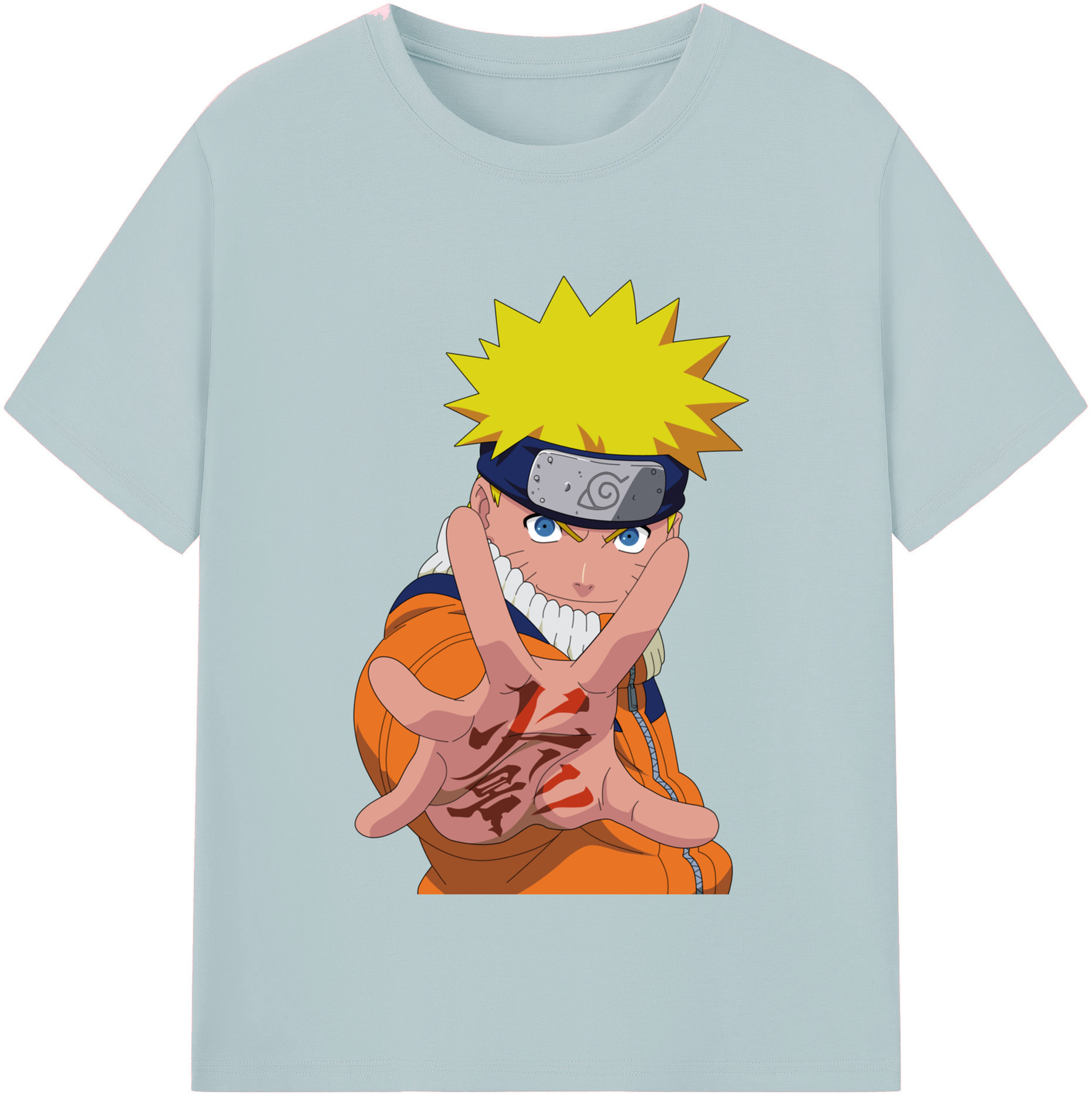 （画像用） NARUTO -ナルト- うずまき ナルト Uzumaki Naruto 綿100％半袖Tシャツ（フロントプリント）